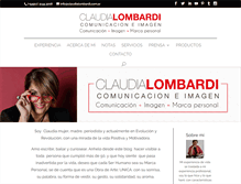 Tablet Screenshot of claudialombardi.com.ar